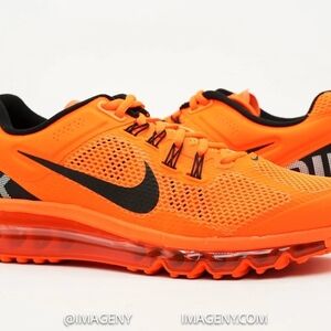 Nike Women's Orange and Black Athletic Shoes